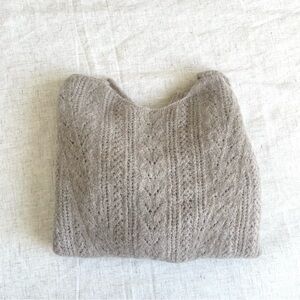 Sezane Cozy Knit Sweater in Taupe